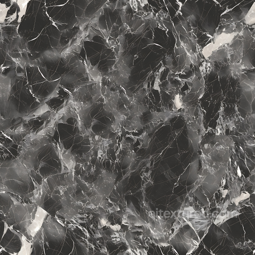 Elegant Charcoal Gray Marble Texture with White Veins seamless Marble PBR texture