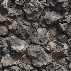 seamless Seamless 3D Cracked Dry Stone Ground PBR Texture with Rough Surface texture 8k free download PBR