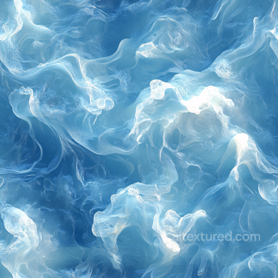 Stylized Swirling Water Texture with Light Foam Accents Water texture preview