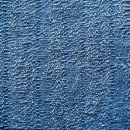 Seamless 3D PBR Cracked Denim Fabric Texture with Worn Blue Threads