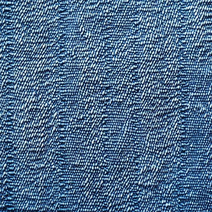 Cracked Denim Fabric with Worn Blue Threads seamless PBR texture preview
