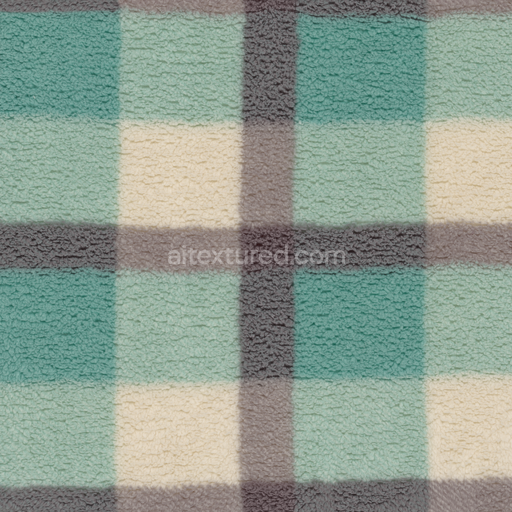 Napped Woolly Fabric — Fleece Plush Soft Shaggy Textile Napped — PBR seamless 3D texture