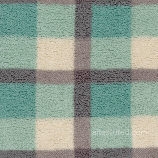 Napped Woolly Fabric - Fleece Plush Soft Shaggy Textile Napped seamless Fabric PBR texture