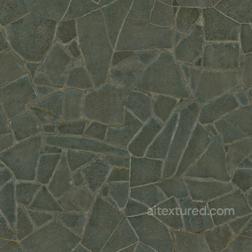 Stone Tiles - Tiles Stones Flat Rocks Shiny Reflective seamless Stone PBR texture