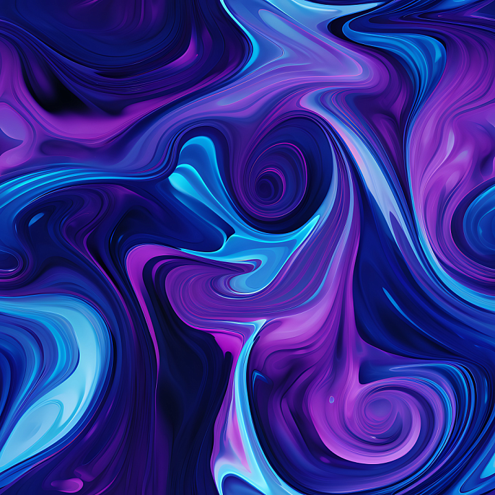 Blue and Purple Marble Swirls with Polished Glossy Finish seamless PBR texture preview
