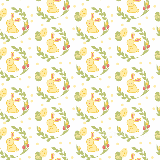 All Christmas Digital paper Texture of Cute Yellow Bunny and Easter Eggs Digital Paper seamless All Christmas Digital paper PBR texture