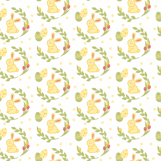 All Christmas Digital paper Texture of Cute Yellow Bunny and Easter Eggs Digital Paper All Christmas Digital paper texture preview