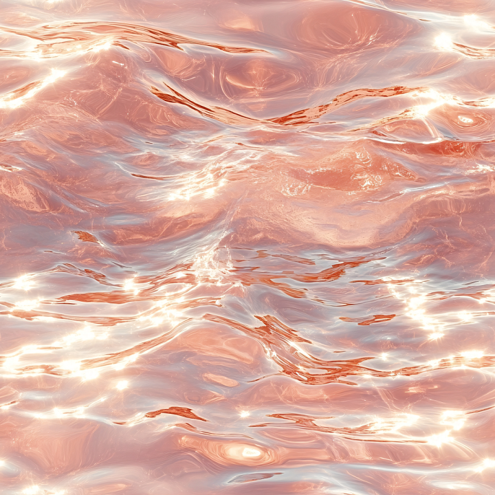 Water with Pink Shimmering Liquid Surface and Gentle Ripples seamless PBR texture preview