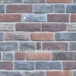 seamless Seamless 3D PBR Texture of Cracked and Weathered Multicolor Brick Wall texture 8k free download PBR