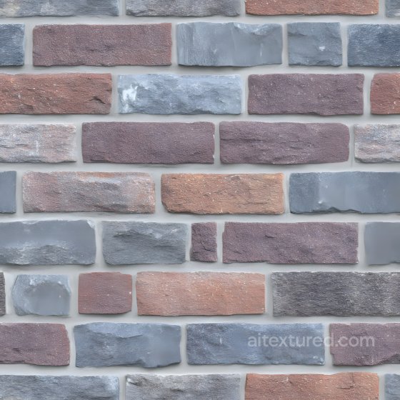 Cracked and Weathered Multicolor Brick Wall Seamless Texture Brick texture preview