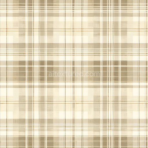 Seamless 3D Plaid Pattern Metal PBR Texture with Soft Beige and Brown Tones
