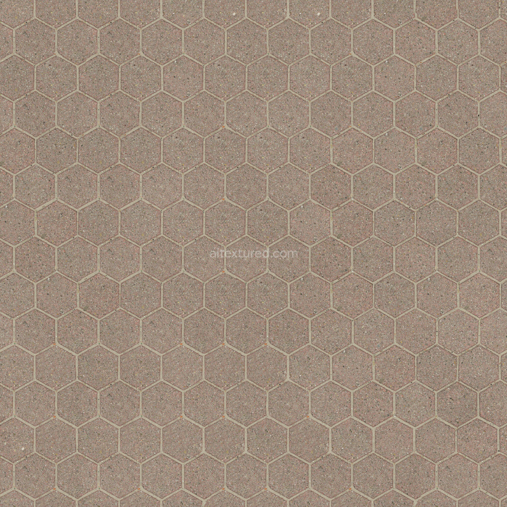 Seamless paving stones texture with hexagonal pattern