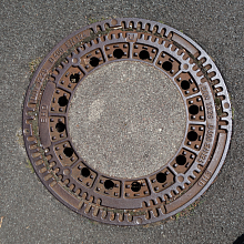 Rusty Cast Iron Manhole Cover Texture for PBR seamless PBR texture