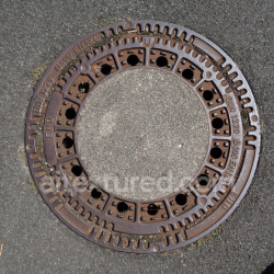 seamless High-Resolution Rusty Cast Iron Manhole Cover Texture for PBR texture 8k free download PBR