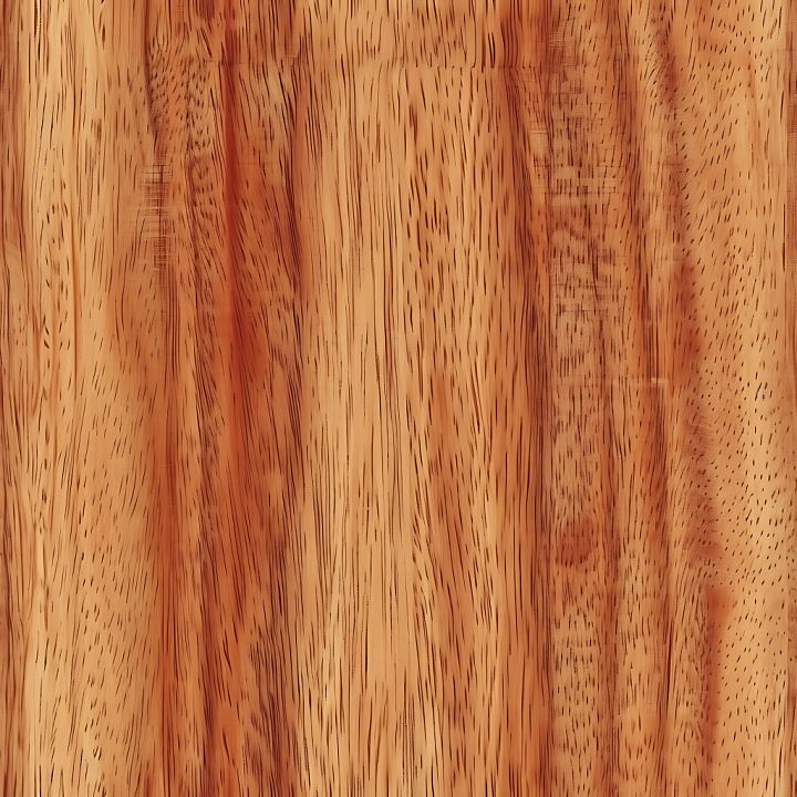 Tigerwood Planks with Distinctive Grain and Warm Tones Wood seamless PBR texture preview