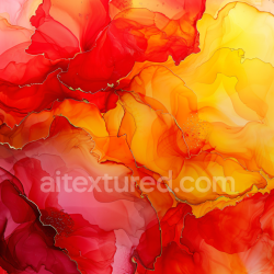 seamless Seamless 3D Alcohol Ink PBR Texture Featuring Fiery Red and Orange Fluid Swirls texture 8k free download PBR