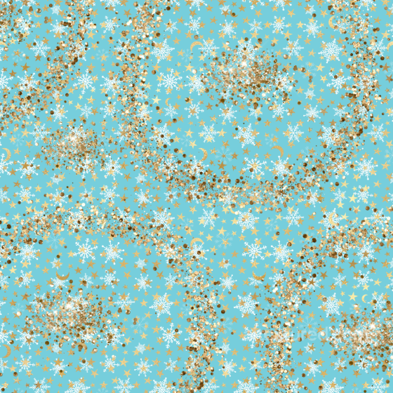 Featuring Blue Background with White Snowflakes and Gold Glitter Stars Christmas glitter texture preview