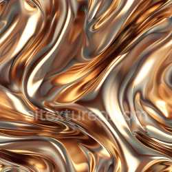 seamless Seamless 3D PBR Texture of Glossy Wavy Bronze Surface with Liquid Flow texture 8k free download PBR