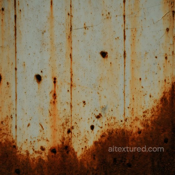 Rusty Metal PBR Texture Featuring Corrosion Holes and Streaks Rust texture preview