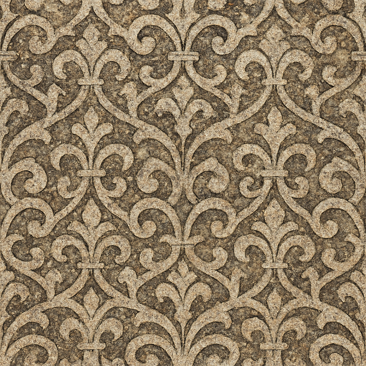 Ornate Granite seamless PBR texture preview