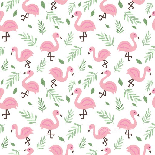 Pattern PBR Texture Featuring Playful Pink Flamingos and Green Leaves seamless Pattern Bundle PBR texture