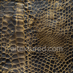 seamless Seamless 3D black leather PBR texture with gold embossed crocodile grain texture 8k free download PBR