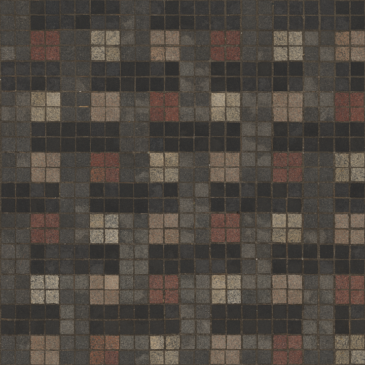 Square Tiles - Uneven Rough Tiles Outdoor Square seamless PBR texture preview