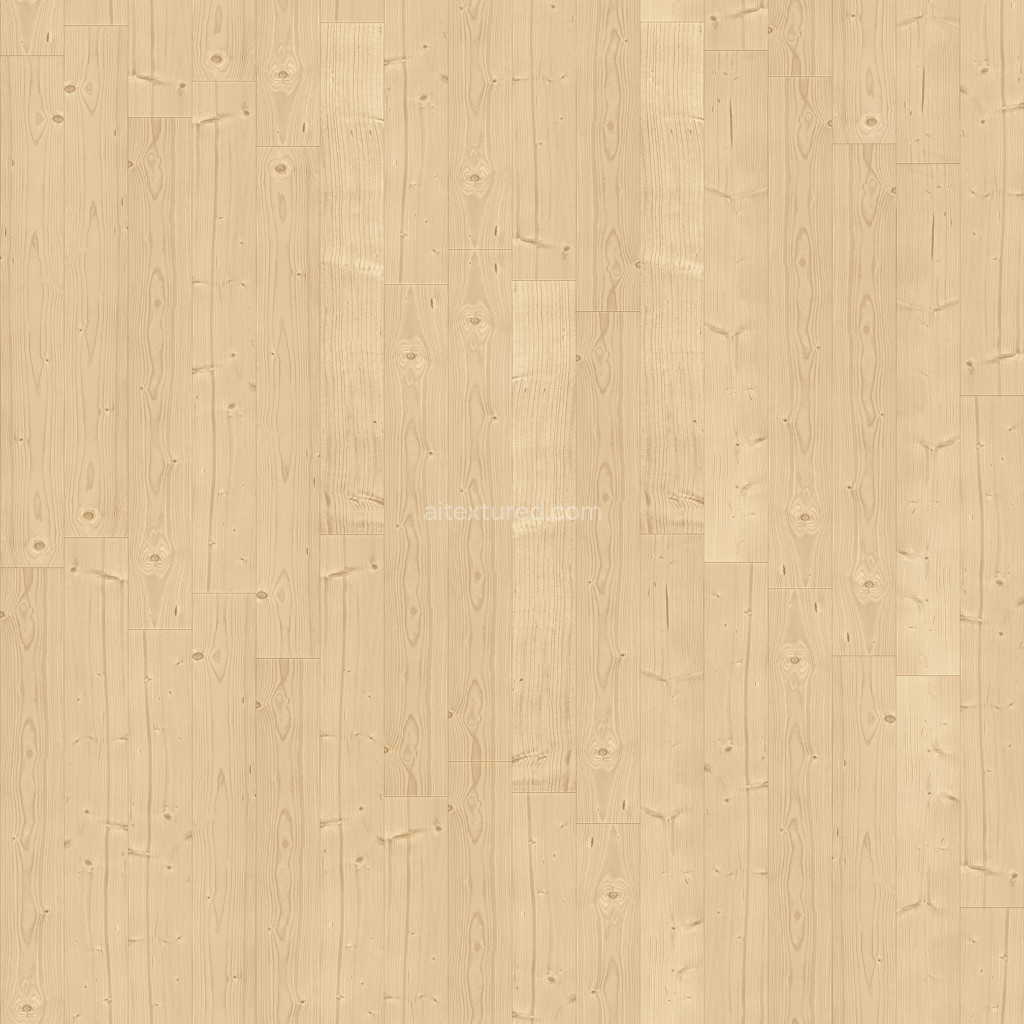 Seamless PBR wood floor texture with natural grain