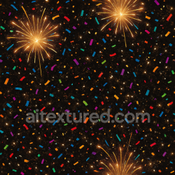 seamless Seamless 3d texture pbr 8k sparkling firecracker and party confetti with light burst for new year texture 8k free download PBR