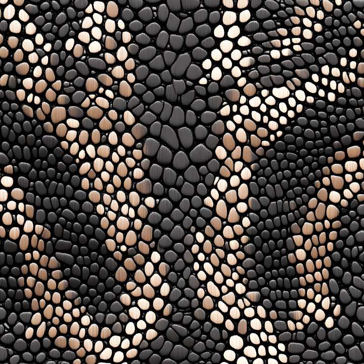 Reptilian Skin With Organic Pebble-Like Scales seamless PBR texture preview