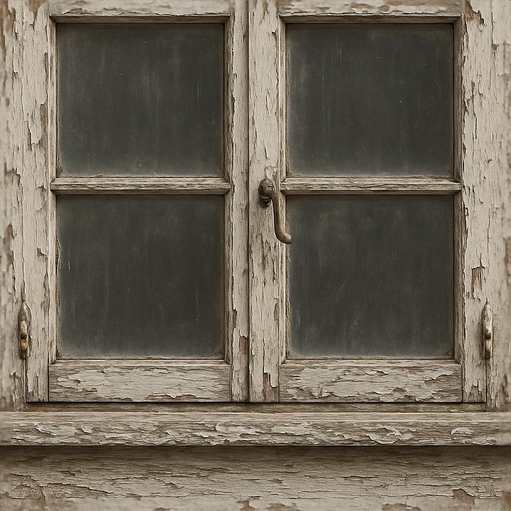 Of Old Window With Weathered Paint And Chipped Paint Surface D… seamless PBR texture preview