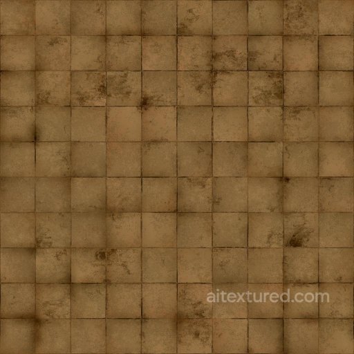 Dirty Brown Tiles | Free PBR seamless Tile PBR texture