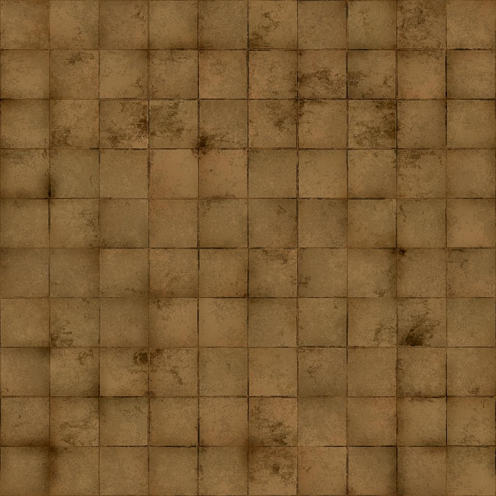 Dirty Brown Tiles seamless PBR texture preview