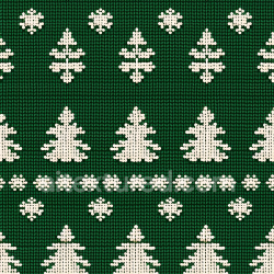seamless Seamless 3D PBR Knitted Green Christmas Digital Paper Texture with Tree Motifs texture 8k free download PBR
