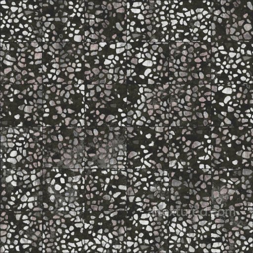 Black Terrazzo Tile Texture with Pink Fragments | Free PBR seamless Marble PBR texture