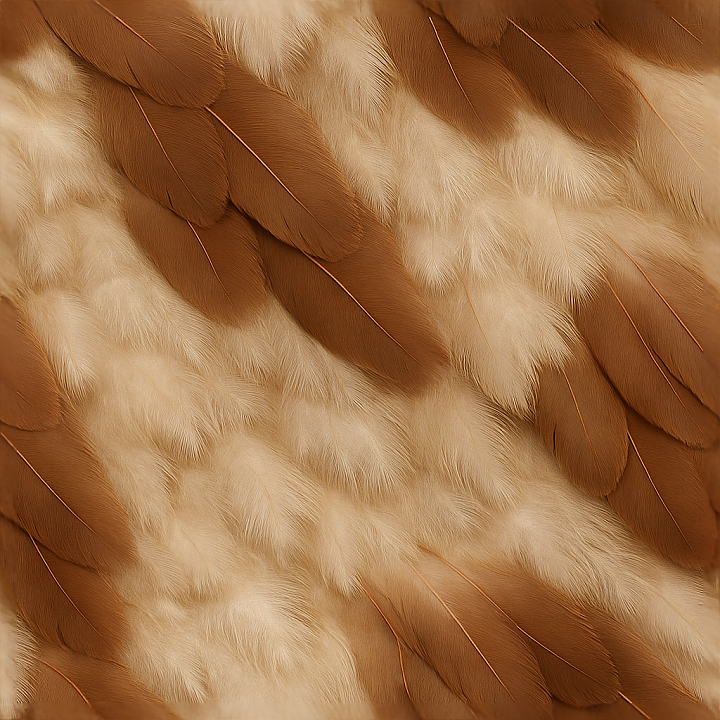 Feathered Skin Down Feathers Contour Feathers Bird Skin Soft Hide Fligh… seamless PBR texture preview