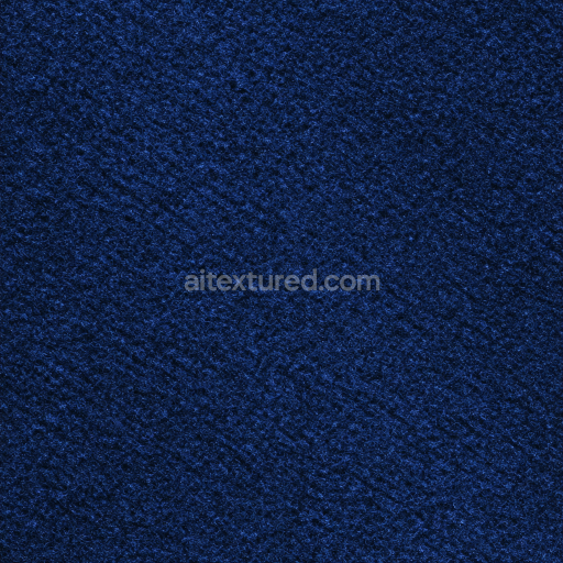 Seamless 3D Felt PBR Texture Featuring Dense, Soft Blue Fibers with Subtle Wool-like Nap