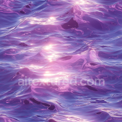 seamless Seamless 3D Water PBR Texture with Stylized Purple Ocean Waves and Light Reflections texture 8k free download PBR
