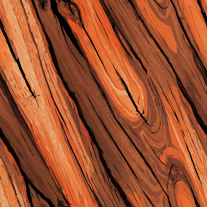 Rustic Reddish Wood Planks with Distinct Grain seamless PBR texture preview