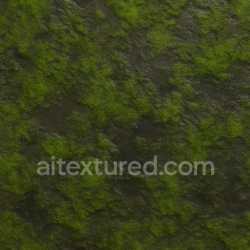 seamless Weathered Wet Moss Texture Seamless texture 8k free download PBR