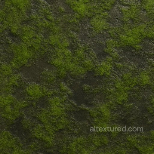 Weathered Wet Moss Seamless Texture seamless Moss PBR texture