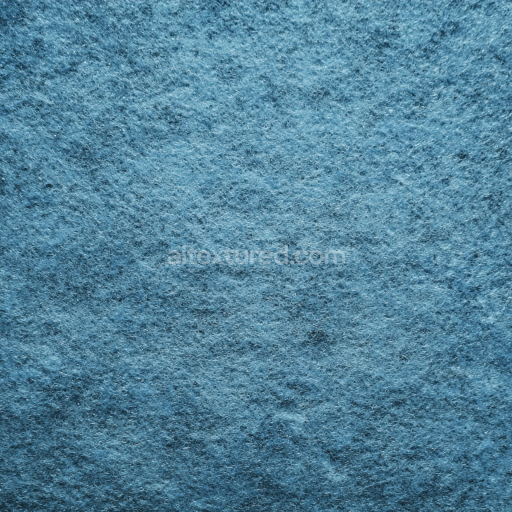 Seamless 3D Felt PBR Texture Featuring Soft Dense Blue Wool Fibers