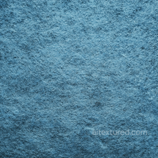 Felt PBR Texture Featuring Soft Dense Blue Wool Fibers seamless Felt PBR texture