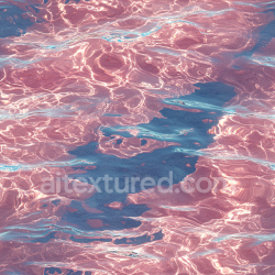 seamless Seamless 3D PBR Texture of Stylized Pink Water Surface with Reflective Ripples texture 8k free download PBR