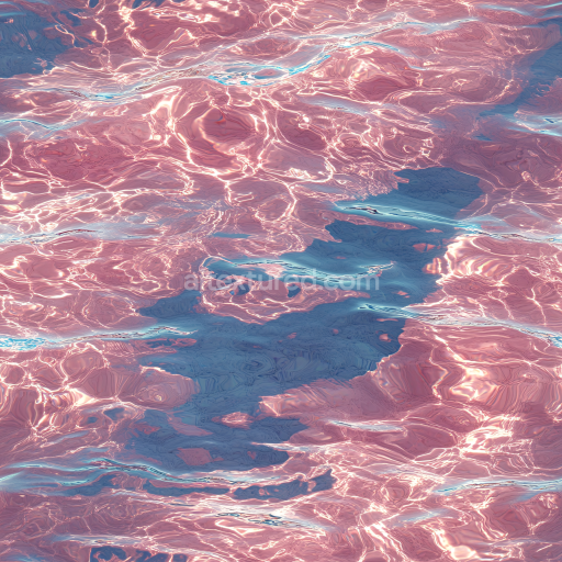 Preview — Seamless 3D PBR Texture of Stylized Pink Water Surface with Reflective Ripples
