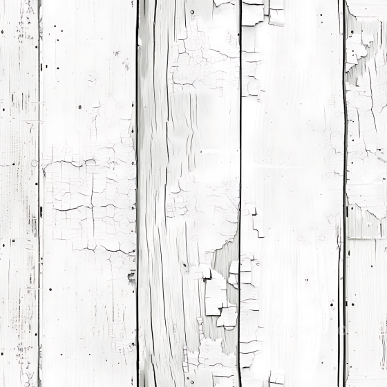 White Painted Aged Wood Planks PBR Texture with Cracked Paint and Weathered Surface Wood texture preview
