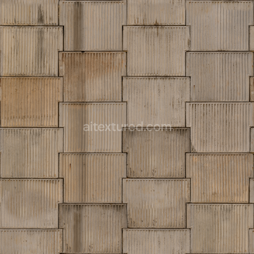 Weathered Wall Concrete — Concrete Panels Rough Weathered Wall — PBR seamless 3D texture