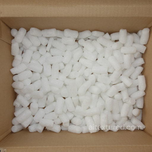 White Plastic Packing Peanuts Texture for PBR 3D Applications seamless Plastic PBR texture