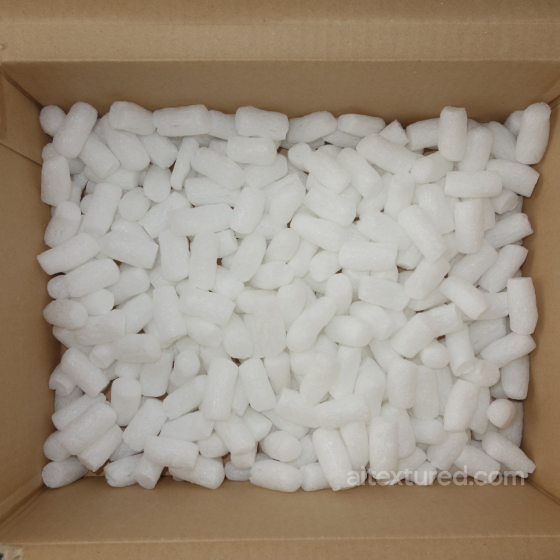 White Plastic Packing Peanuts Texture for PBR 3D Applications Plastic texture preview