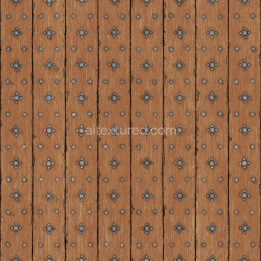 Archviz Castle Door Gate Medieval Metal Metallic — Seamless PBR Texture